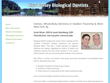 Tablet Screenshot of biologicaldentistsofnj.com